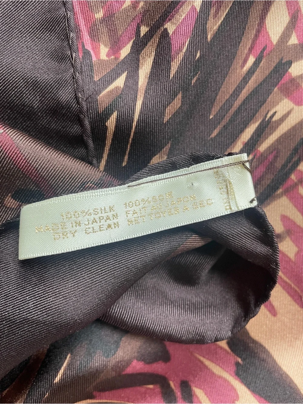 Perry Ellis Vintage Silk Scarf